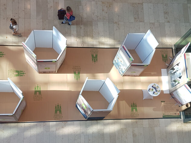 paprfloor in der EUROPAPASSAGE Hamburg