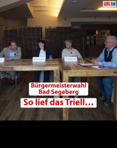 Bürgermeisterkandidaten im Triell