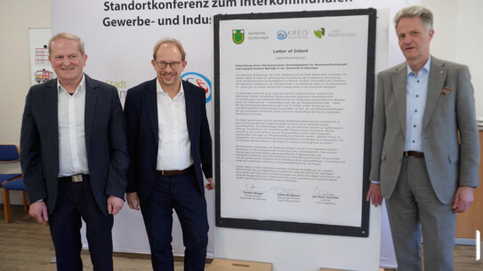 Großenaspe, Neumünster und Kreis Segeberg ebnen Weg für interkommunales Gewerbegebiet