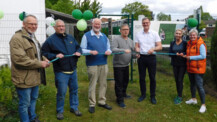 Bürgermeister Hanno Krause eröffnet Outdoor-Fitnessanlage