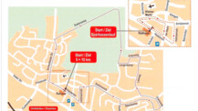Verkehrseinschränkungen durch Stadtlauf am 1. Mai