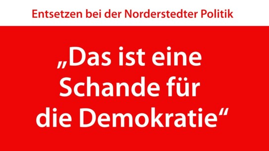 „Das ist eine  Schande für  die Demokratie“