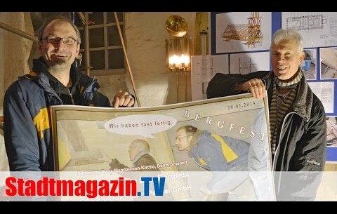 Bergfest für die Dachsanierung der Kirche