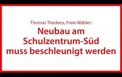 Neubau am Schulzentrum-Süd muss beschleunigt werden