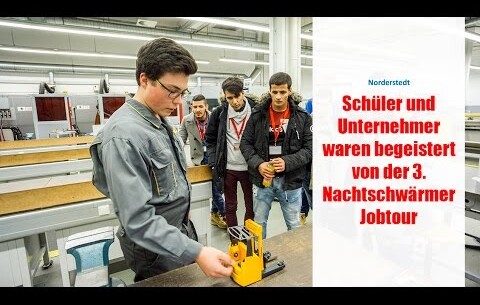 Schüler und Unternehmer waren begeistert von der 3. Nachtschwärmer Jobtour 