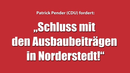 Patrick Pender fordert: Schluss mit den Strassenausbaubeiträgen