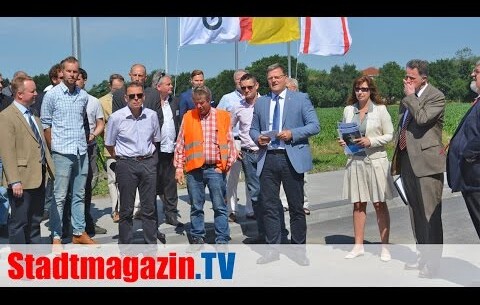 Hanno Krause eröffnet neues Gewerbegebiet