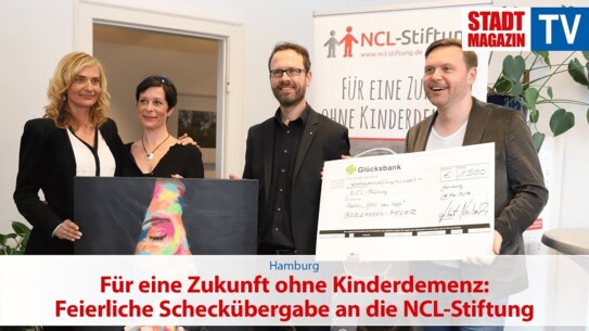 NCL Kinderdemenz - Feierliche Scheckübergabe