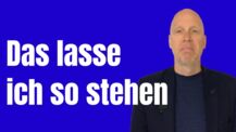 Wie eine stehende Gestik und das Takten für Dich bedeuten