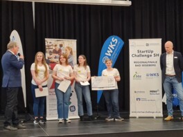 Siegerehrung der Gründer*innen von morgen im Regionalfinale Start-Up Challenge SH