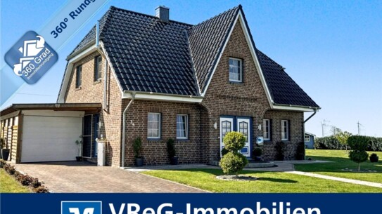 Alleinlage! - Neuwertiges Friesenhaus in KfW 55-Standard auf dem Lande