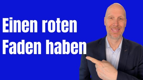 Wenn Du den roten Faden verloren hast, mach das - sehr leicht