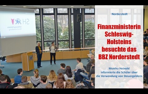 Finanzministerin Schleswig-Holsteins besuchte das BBZ