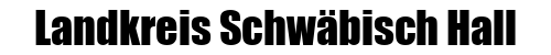 Landkreis Schwäbisch Hall